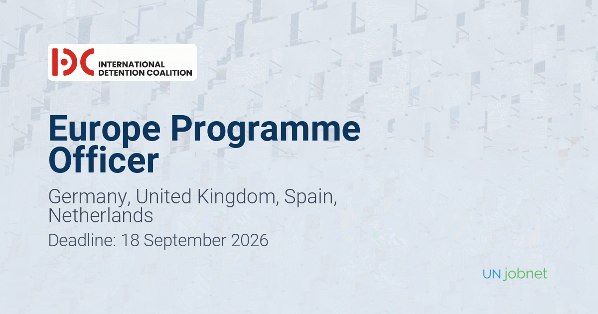 Europe Programme Officer — IDC