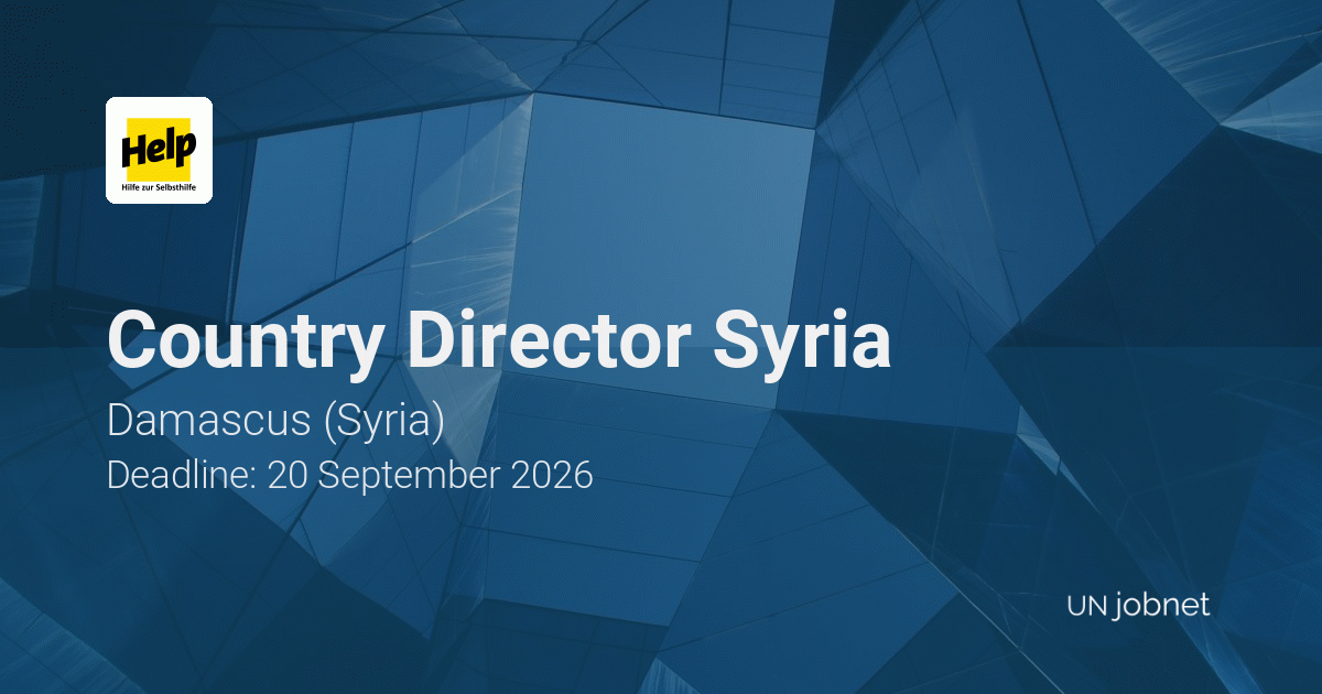 Country Director Syria — Help